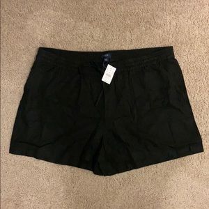 !!Brand New!! J. Crew Black Linen Pull On Shorts